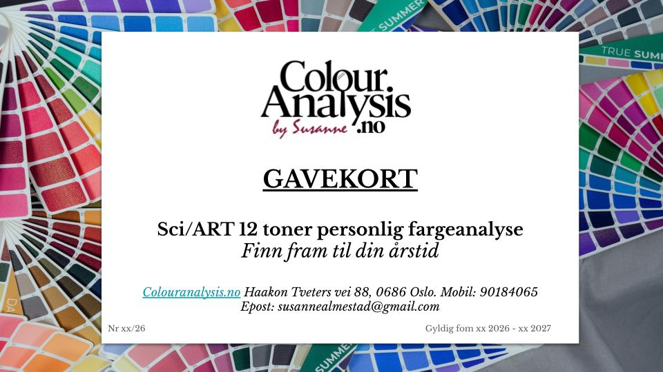 Gavekort fargeanalyse